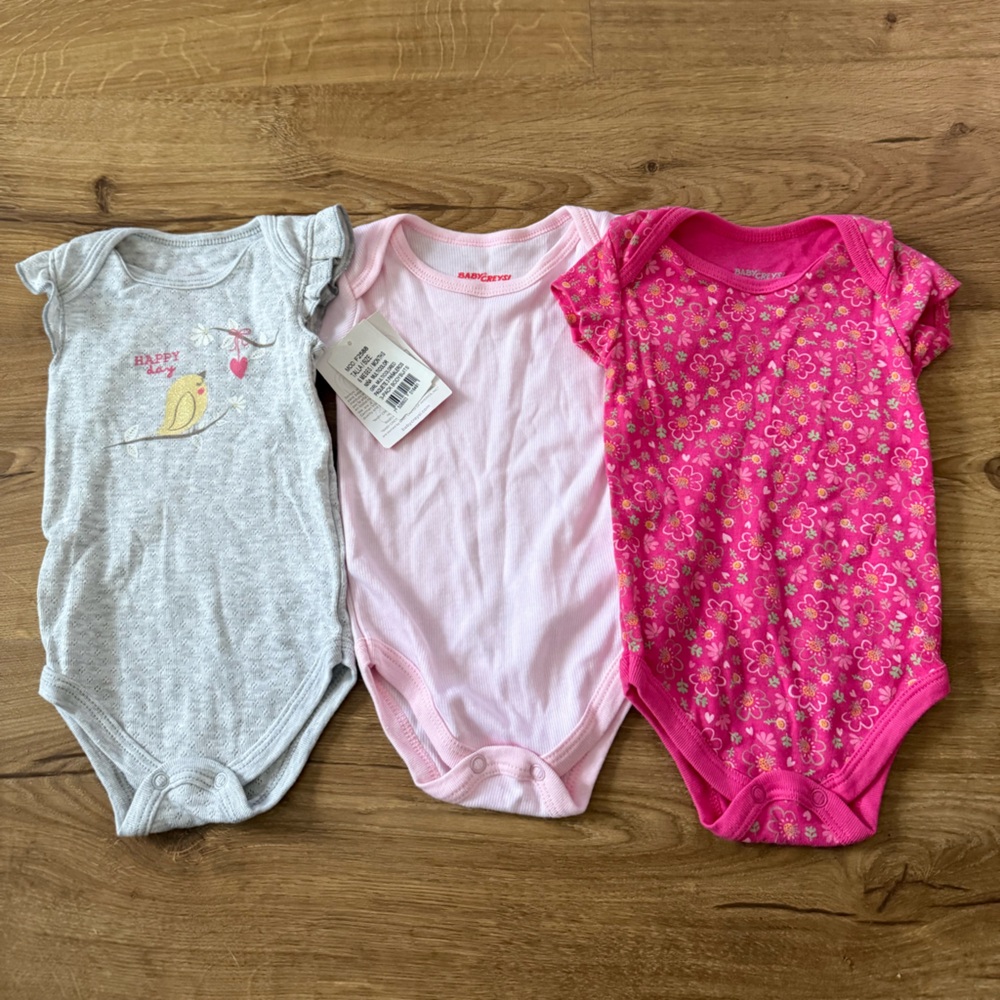 3 Pack Baby Girl Onesies